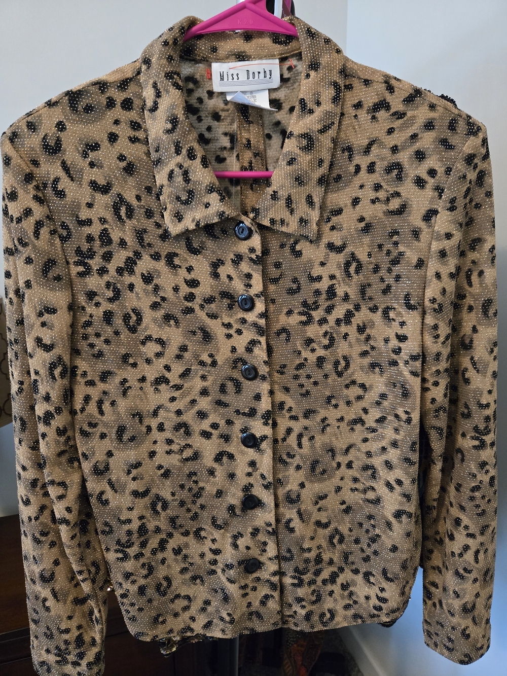 Leopard Print Vintage Top